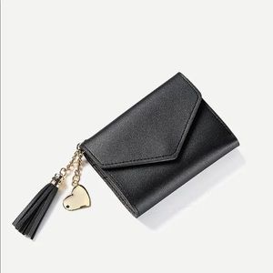 Tassel Decor Fold Over Wallet